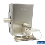 Κλειδαριά τζαμόπορτας κυλίνδρου μονή με στρογγυλό πύρο