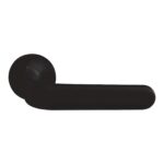 Πόμολο Πόρτας Zogometal 2311 Μαύρο Soft Touch Ροζέτα 50x150 1