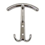 Ιταλική κρεμάστρα τοίχου Tentori PR 2393 Χρώμιο 115x100mm