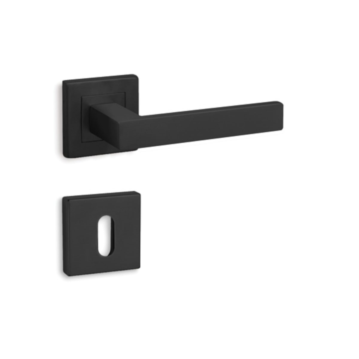 Πόμολο Πόρτας Conset C875 Μαύρο Ματ 150×50