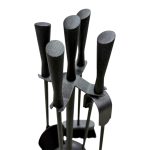 Σετ Εργαλείων Τζακιού 705 με Κρεμανταλά Αγάνα Φ17cm ύψος 67cmB